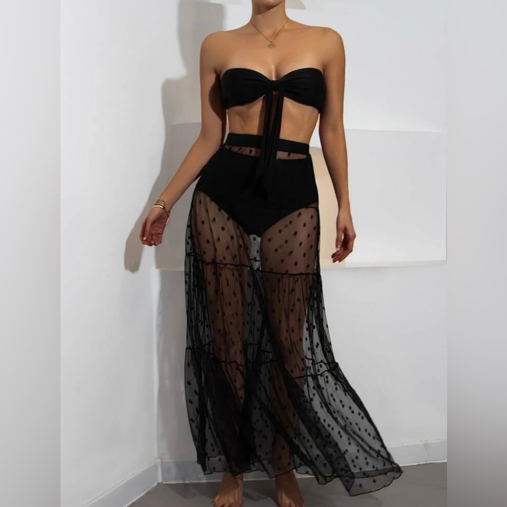 🌹🖤 Shein 3 Piece Swimsuit Set 🖤🌹